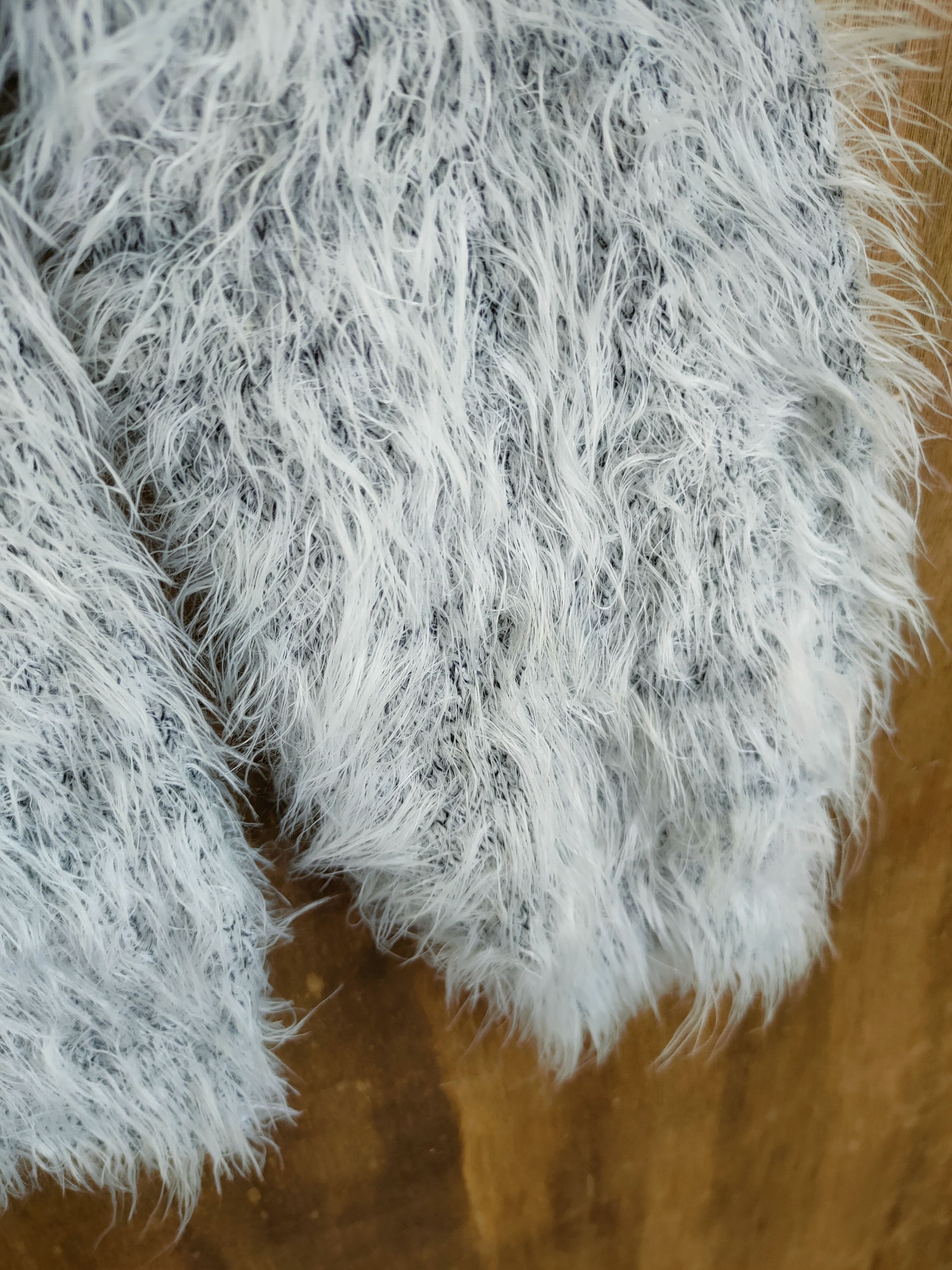Japanese Brand D Raf Raf mohair shag shaggy soft fur knitwear #46-1009 Size S / US 4 / IT 40 - 7 Thumbnail