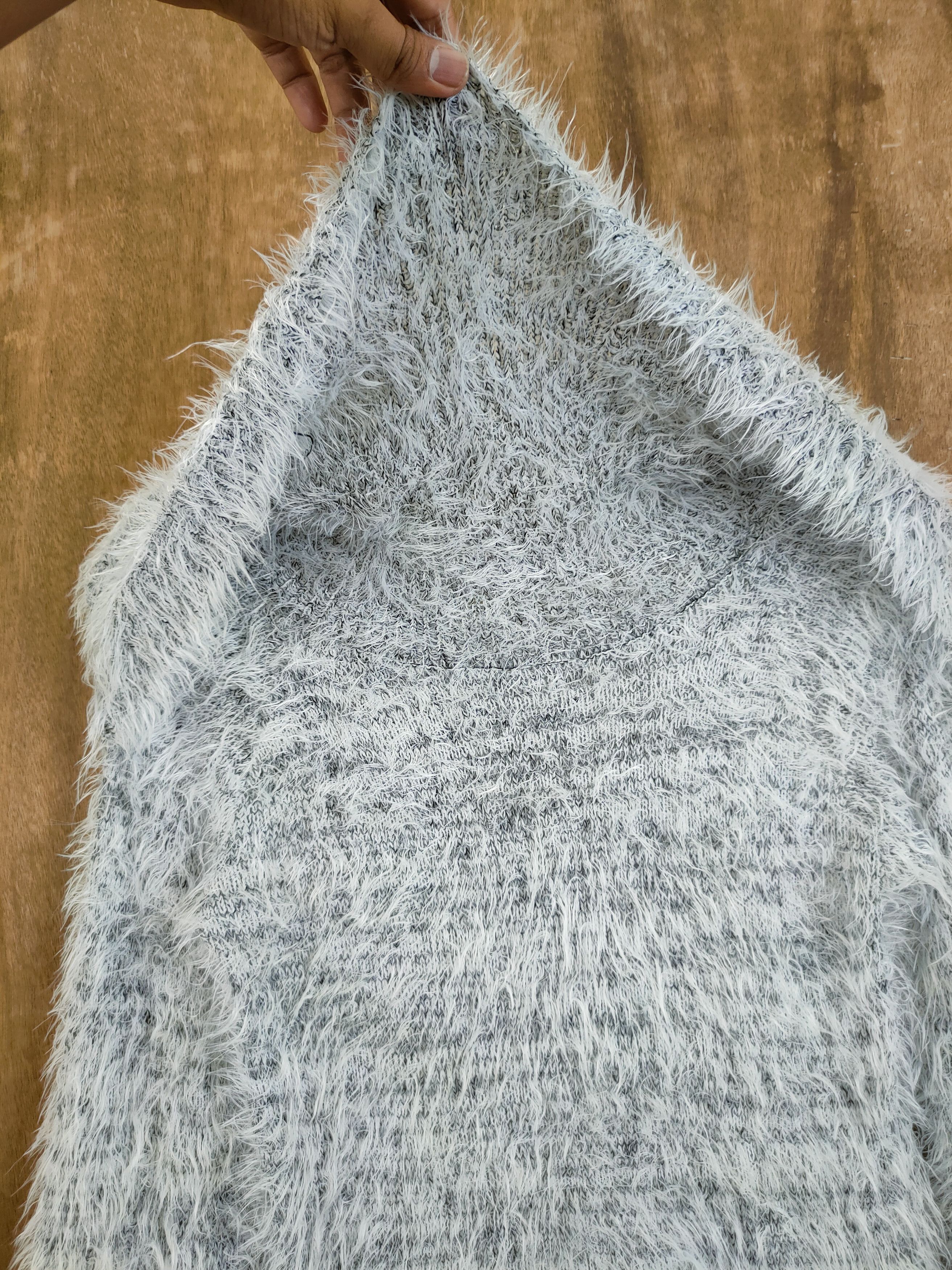 Japanese Brand D Raf Raf mohair shag shaggy soft fur knitwear #46-1009 Size S / US 4 / IT 40 - 6 Thumbnail