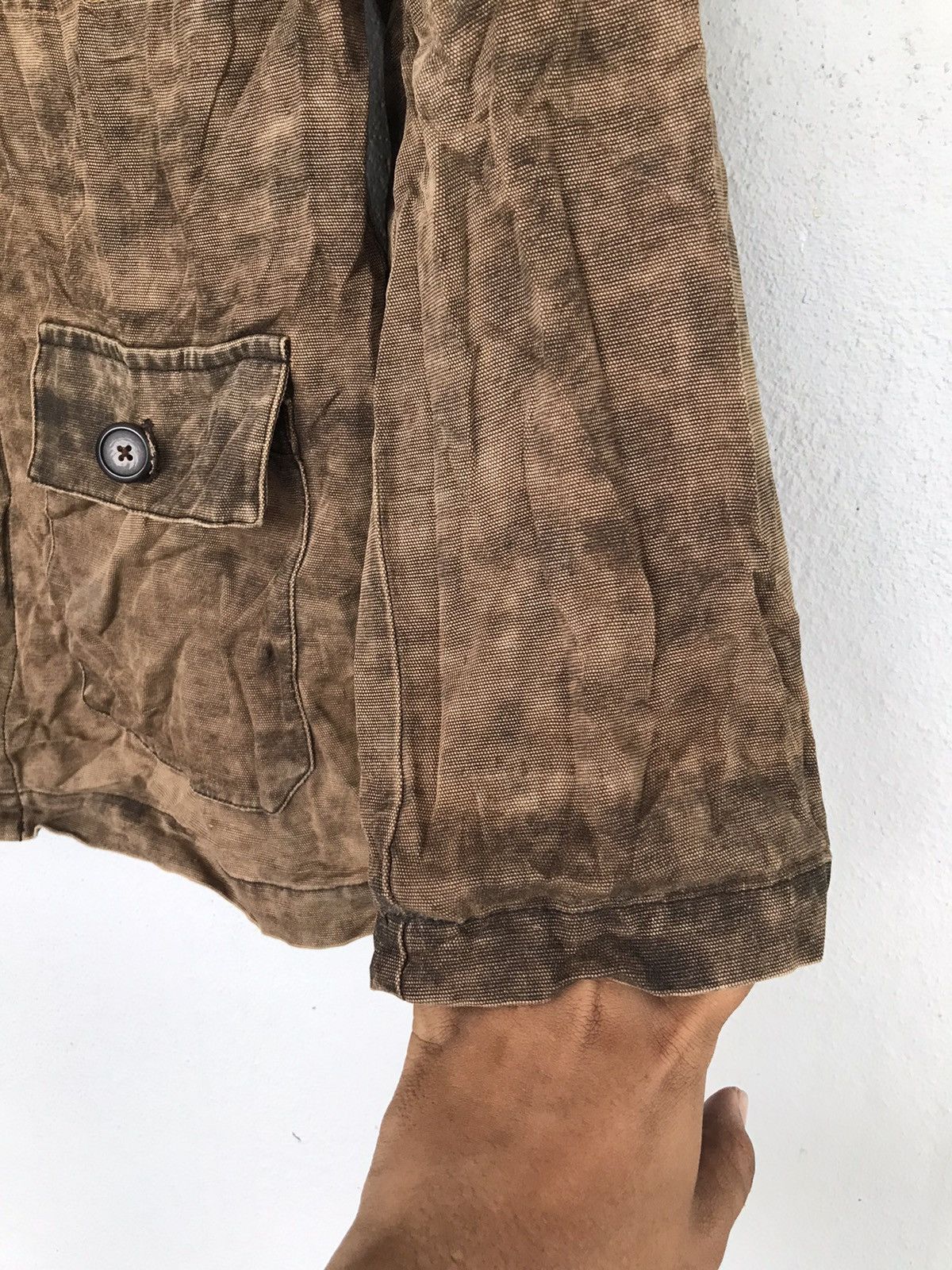 Japanese Brand × Vintage Vintage Thrashed Ugly Jacket Size US L / EU 52-54 / 3 - 5 Thumbnail