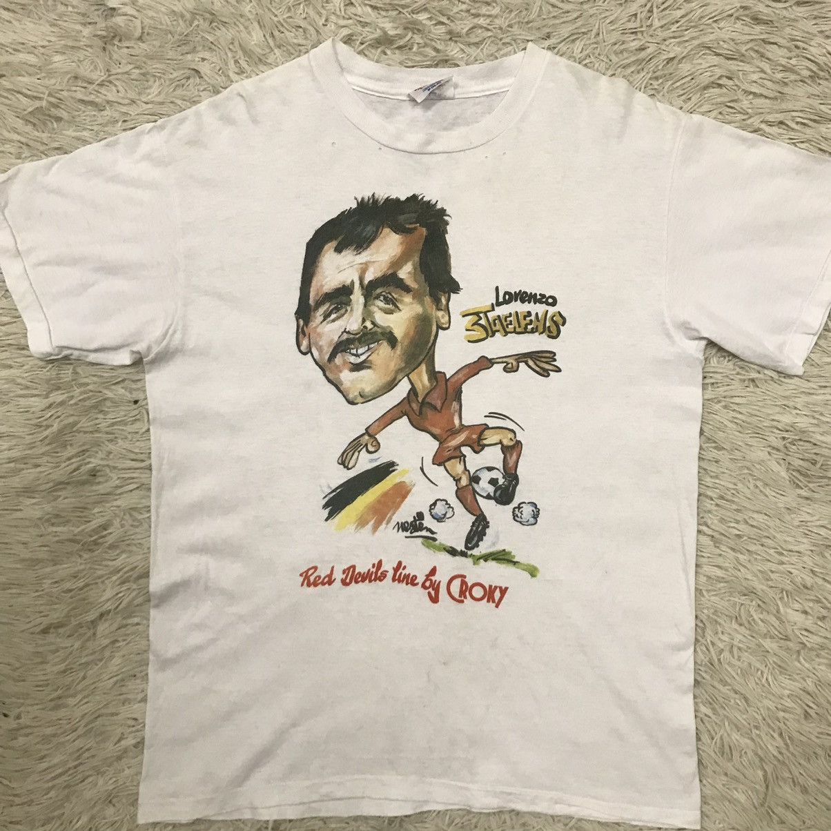 Vintage VINTAGE 90s LORENZO STAELENS BEGIUM FORMER PLAYER FOOTBALL Size US S / EU 44-46 / 1 - 8 Thumbnail