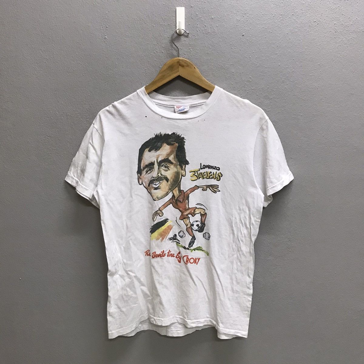 Vintage VINTAGE 90s LORENZO STAELENS BEGIUM FORMER PLAYER FOOTBALL Size US S / EU 44-46 / 1 - 3 Thumbnail