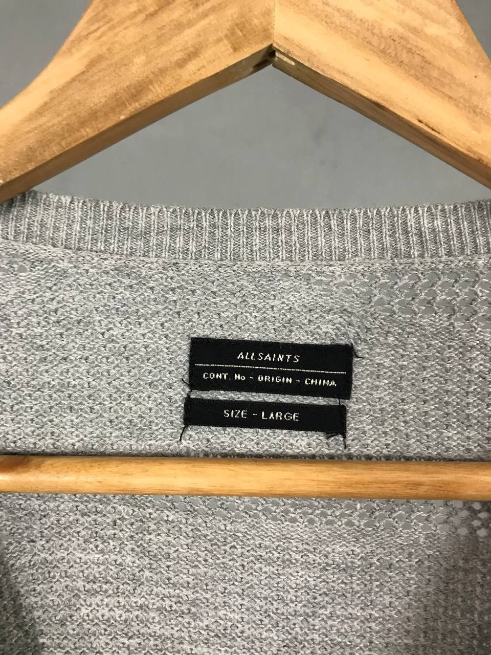 Other Allsaints luxury streetwear gray sweatshirt Size US L / EU 52-54 / 3 - 4 Thumbnail