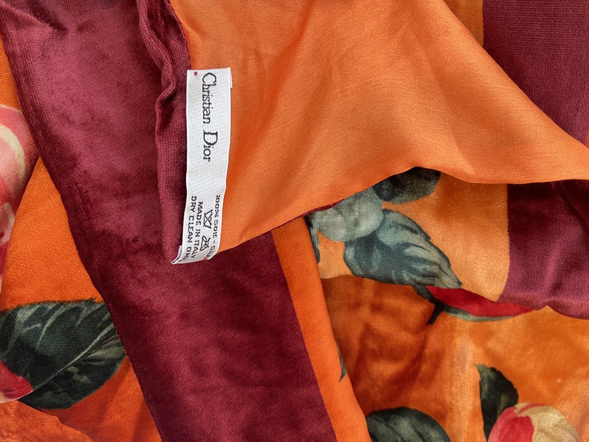Christian Dior Monsieur × Vintage Christian Dior scarf floral silk Size ONE SIZE - 5 Thumbnail