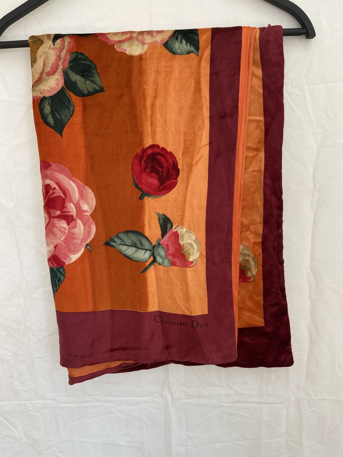 Christian Dior Monsieur × Vintage Christian Dior scarf floral silk Size ONE SIZE - 2 Thumbnail