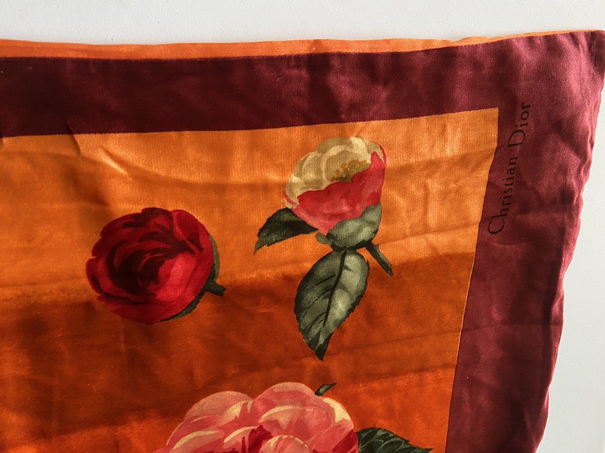 Christian Dior Monsieur × Vintage Christian Dior scarf floral silk Size ONE SIZE - 7 Thumbnail