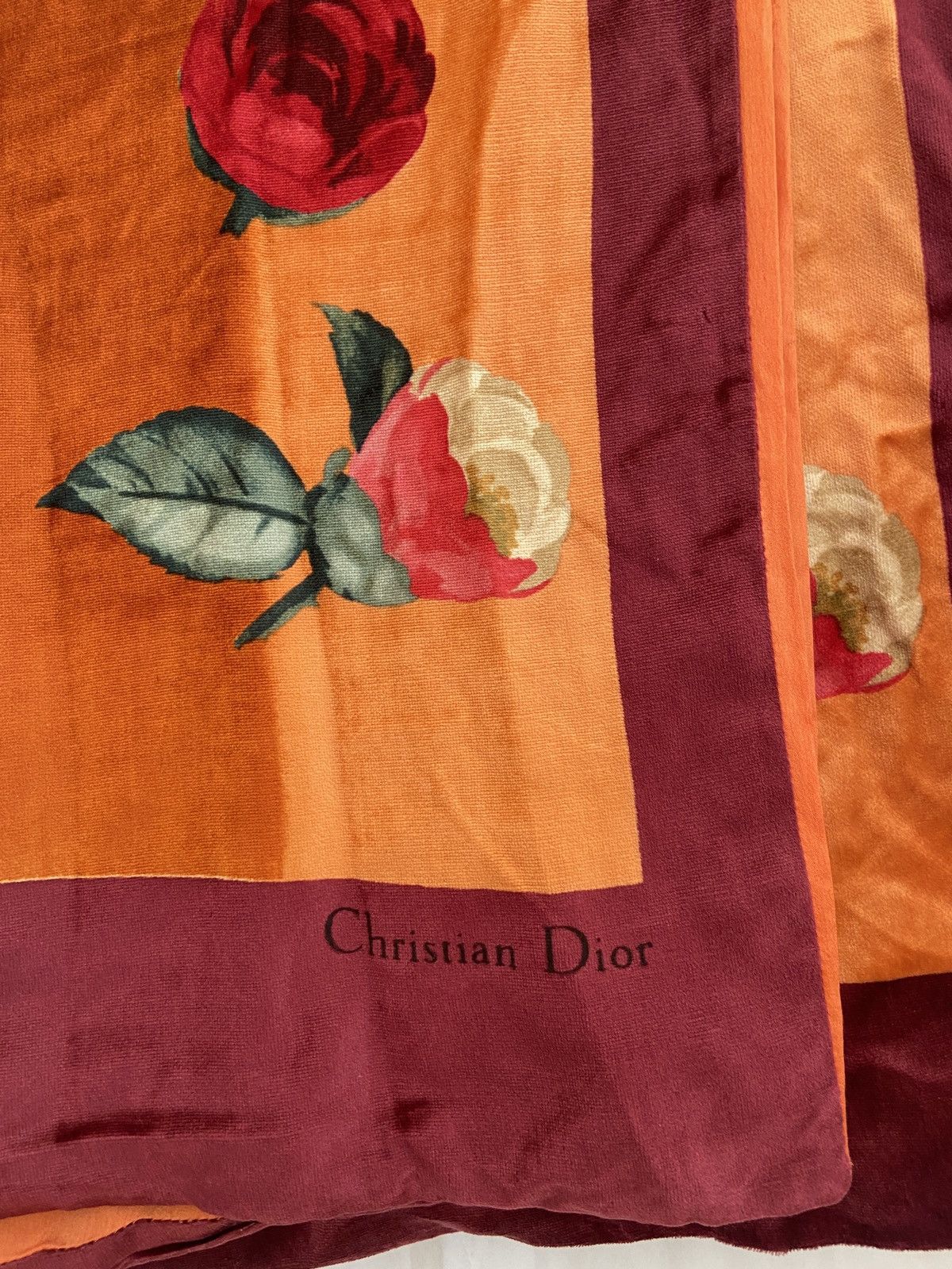 Christian Dior Monsieur × Vintage Christian Dior scarf floral silk Size ONE SIZE - 4 Thumbnail