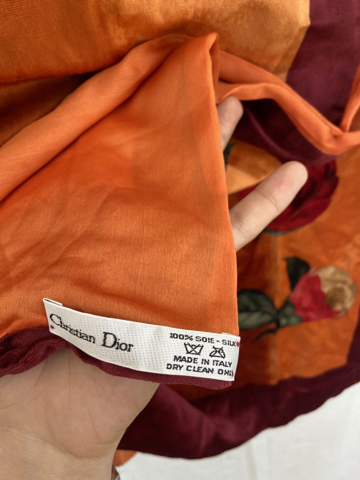 Christian Dior Monsieur × Vintage Christian Dior scarf floral silk Size ONE SIZE - 6 Thumbnail