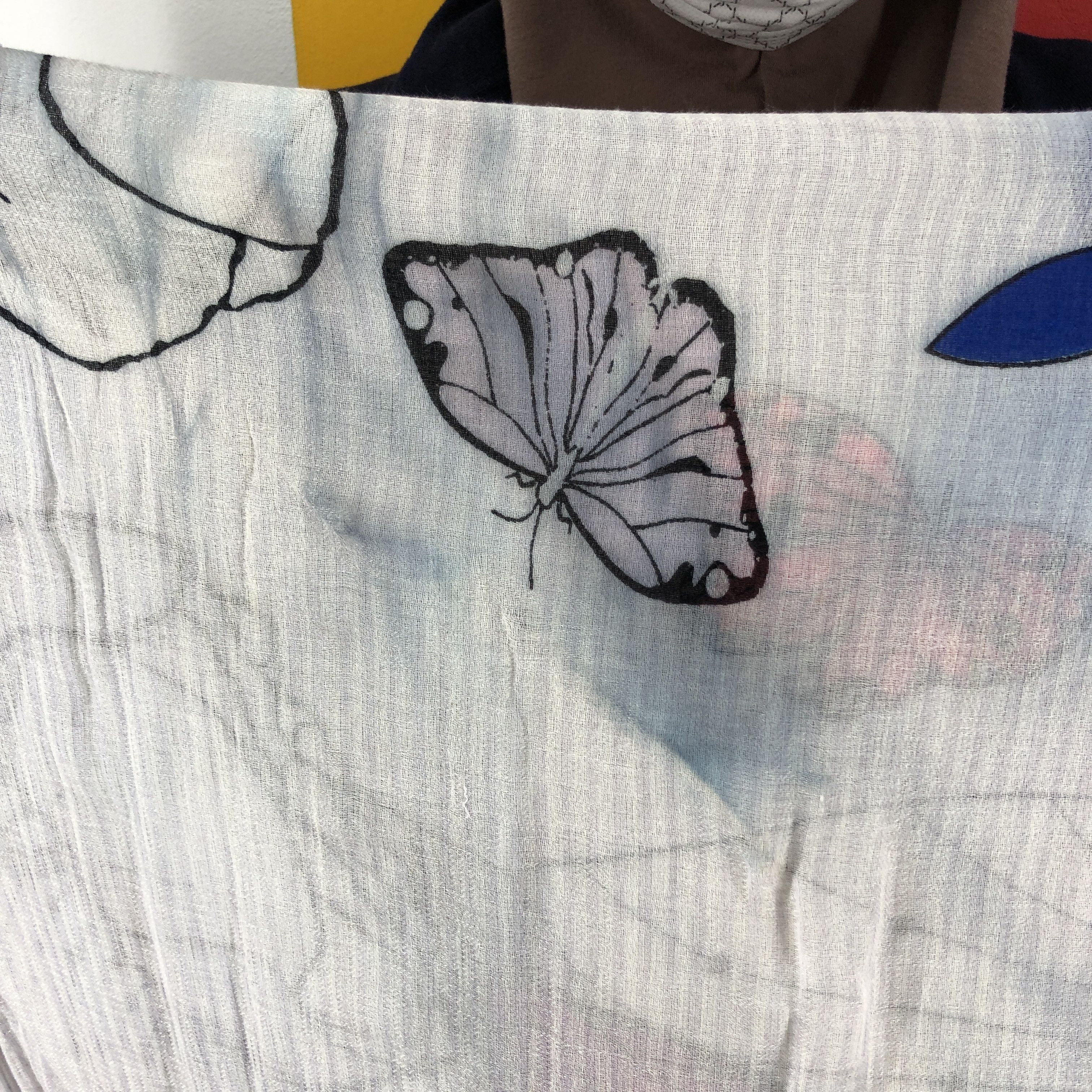 Gap GAP Butterfly Design Summer Scarf Muffler #0934/AG Size ONE SIZE - 9 Thumbnail