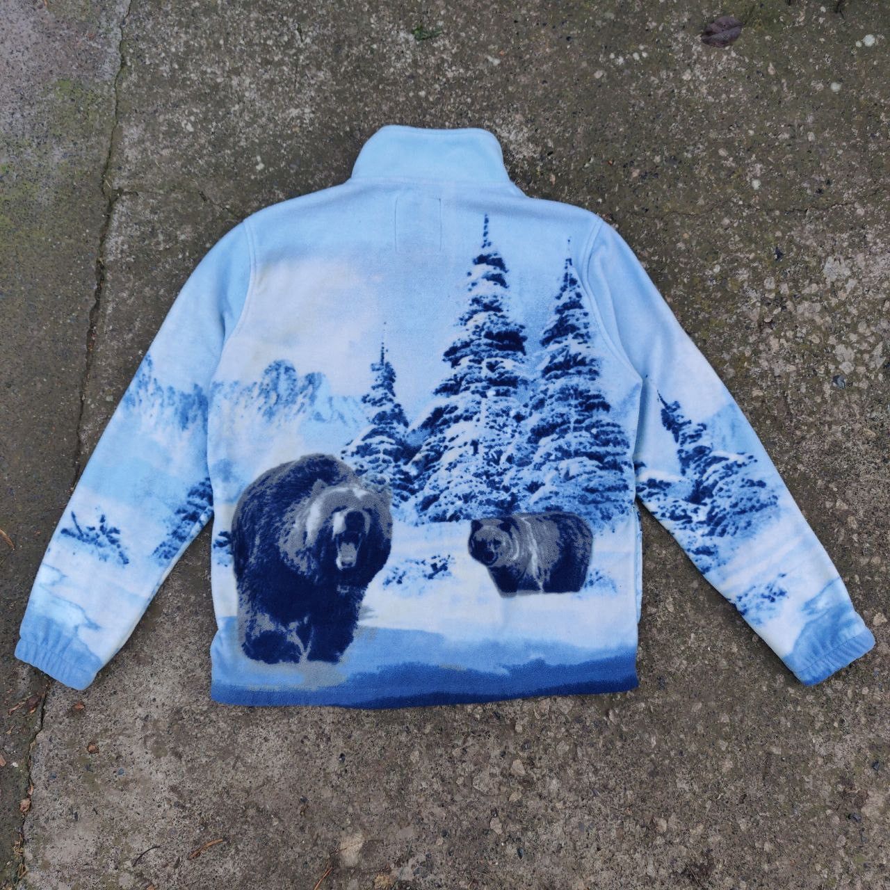 Vintage Vintage Polar Bear Fleece Jacket Winter Forest Nature XL Size US XL / EU 56 / 4 - 2 Thumbnail