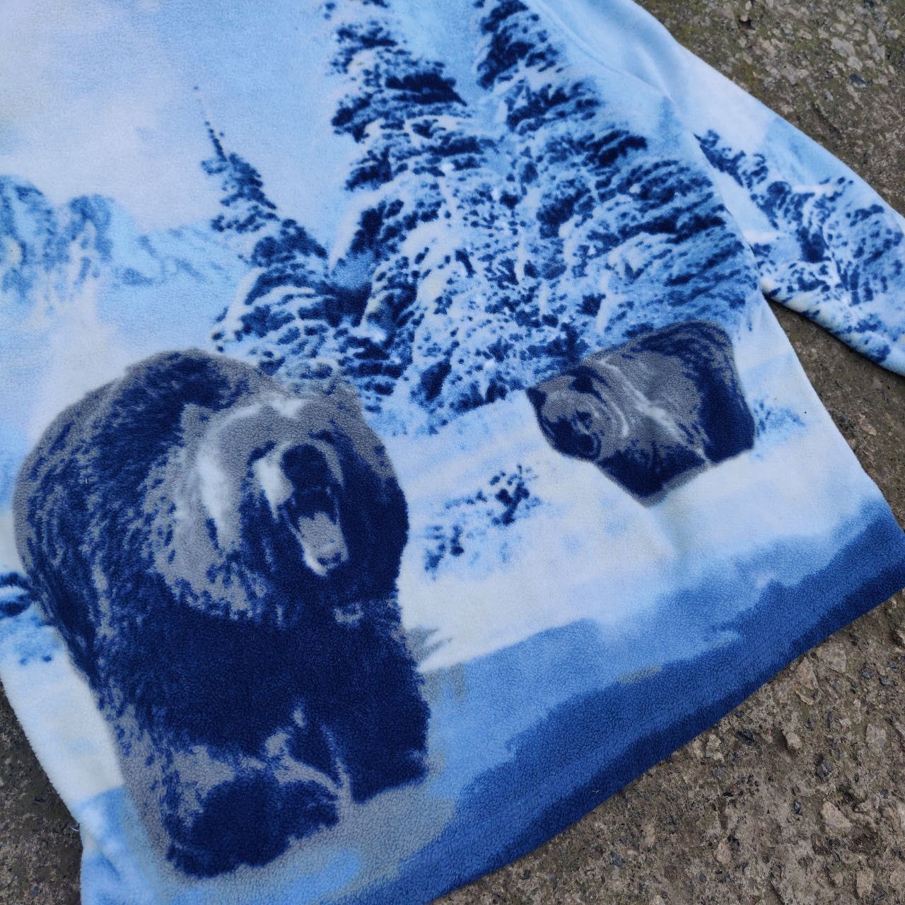 Vintage Vintage Polar Bear Fleece Jacket Winter Forest Nature XL Size US XL / EU 56 / 4 - 4 Thumbnail