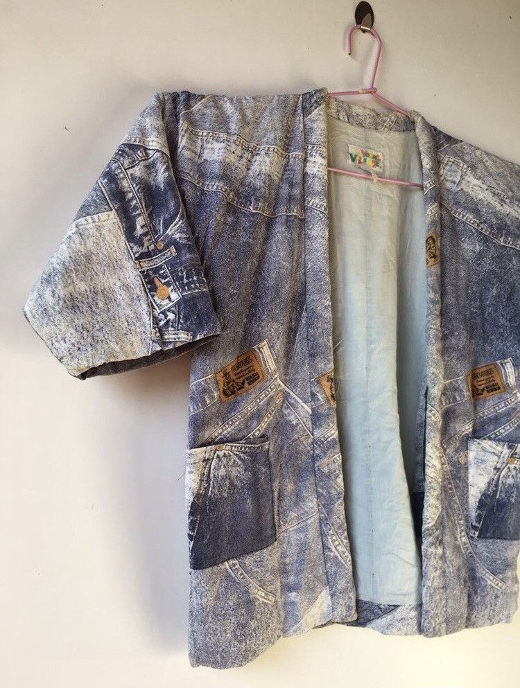 Japanese Brand KIMONO PATCHWORK RAMBO DESIGN DENIM BLUE JACKETS Size US XL / EU 56 / 4 - 5 Thumbnail