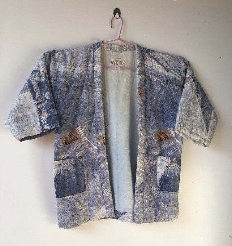 Japanese Brand KIMONO PATCHWORK RAMBO DESIGN DENIM BLUE JACKETS Size US XL / EU 56 / 4 - 2 Thumbnail