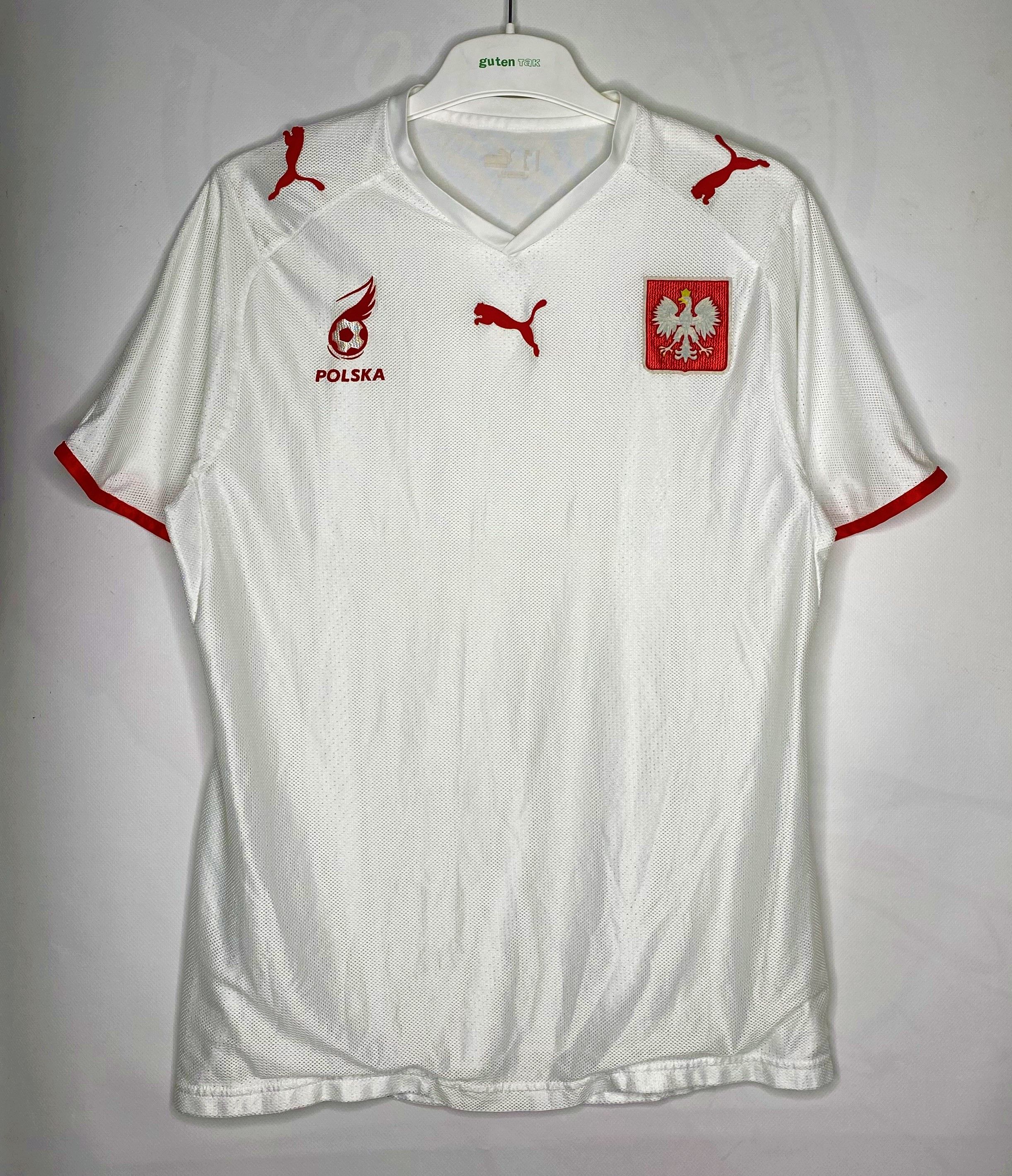 Le Coq Sportif POLAND NATIONAL TEAM 2008 HOME FOOTBALL SHIRT SOCCER JERSEY Size US S / EU 44-46 / 1 - 1 Thumbnail