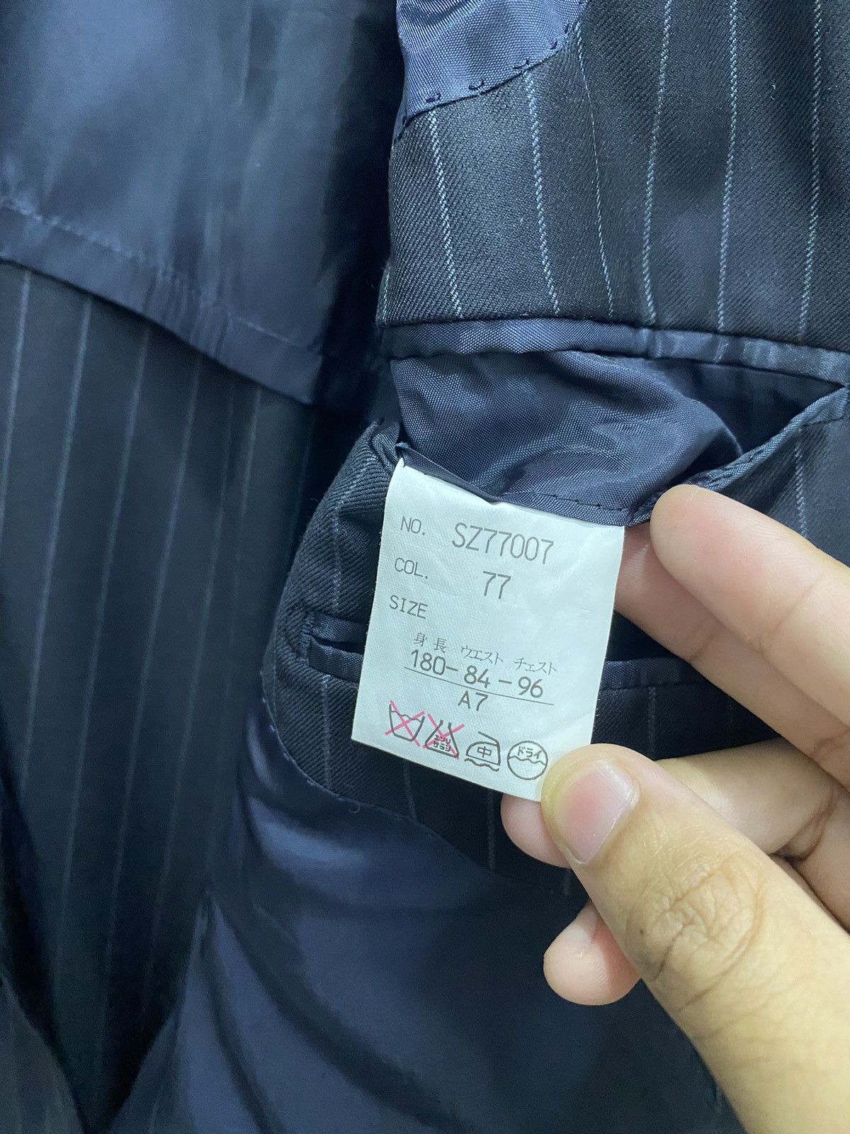 Ermenegildo Zegna 🔥ERMENEGILDO ZEGNA STRIPES BLACK BLAZER COAT Size US M / EU 48-50 / 2 - 10 Thumbnail