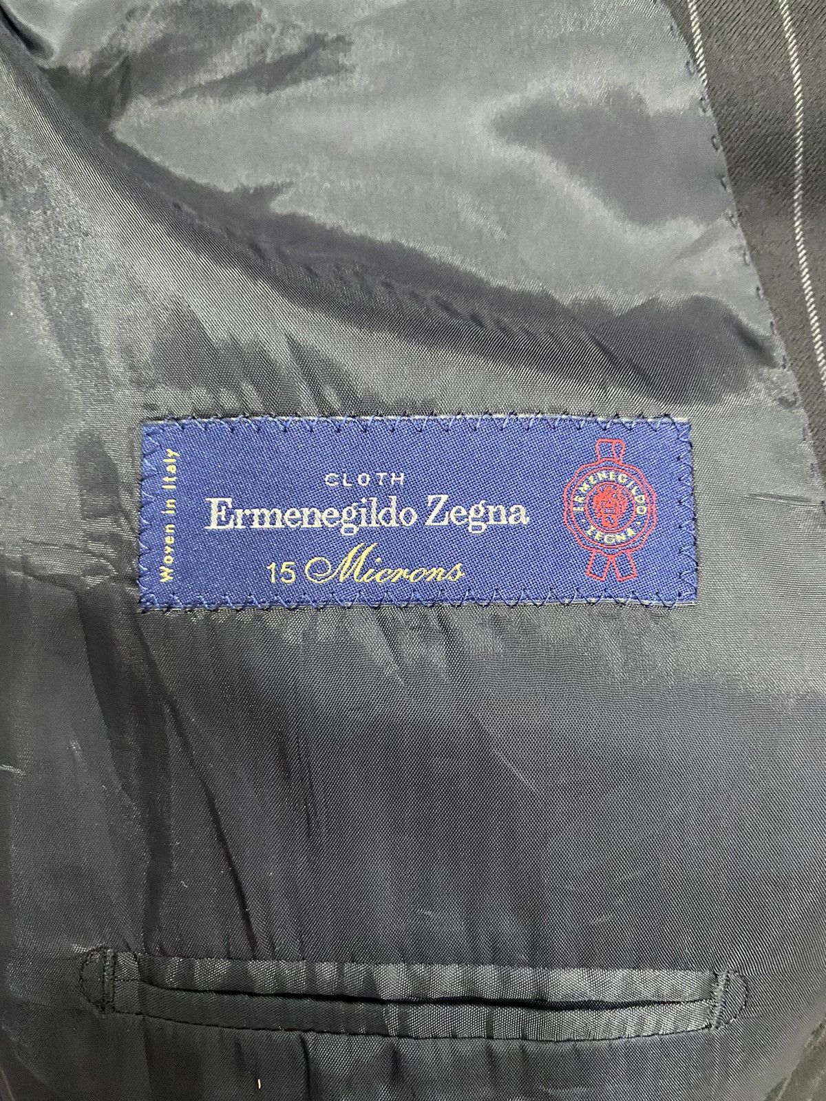 Ermenegildo Zegna 🔥ERMENEGILDO ZEGNA STRIPES BLACK BLAZER COAT Size US M / EU 48-50 / 2 - 8 Thumbnail