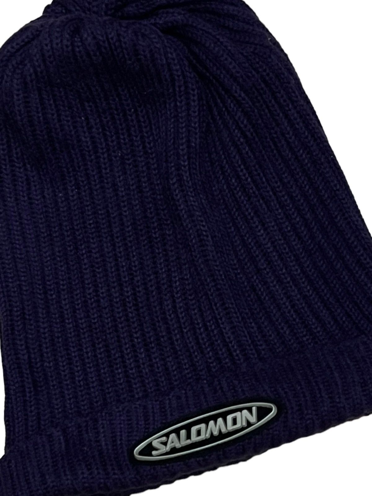 Salomon Vintage Japanese Brand Solomon Purple Beanie Size ONE SIZE - 3 Thumbnail