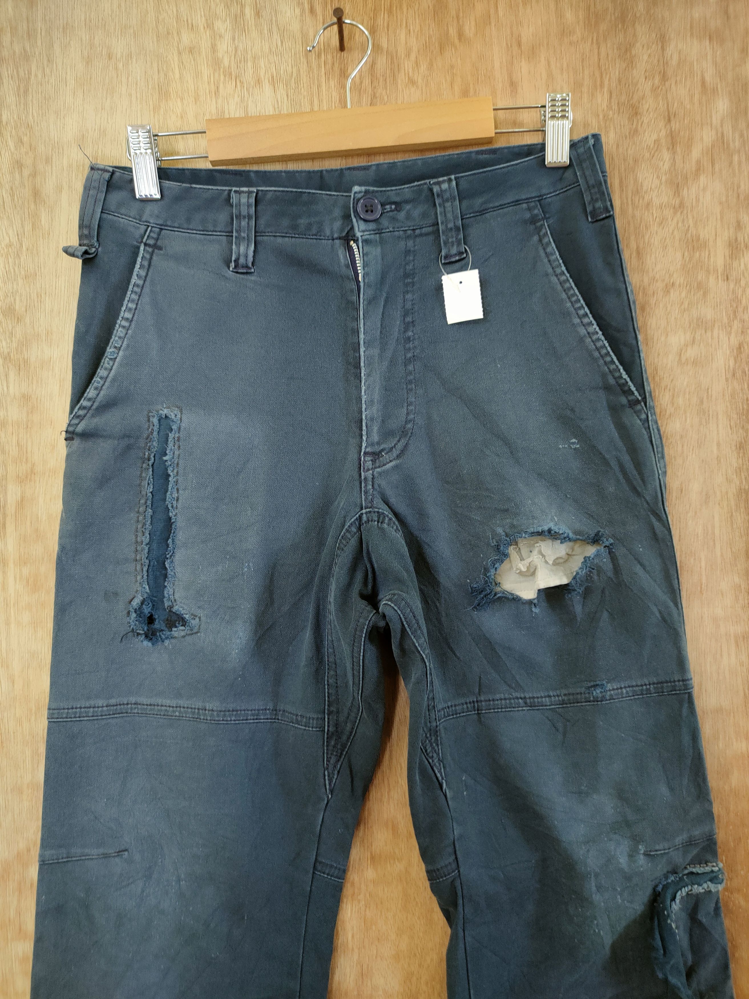 Japanese Brand Japan distressed thrashed utility cargo pants #46-617 Size US 28 / EU 44 - 4 Thumbnail