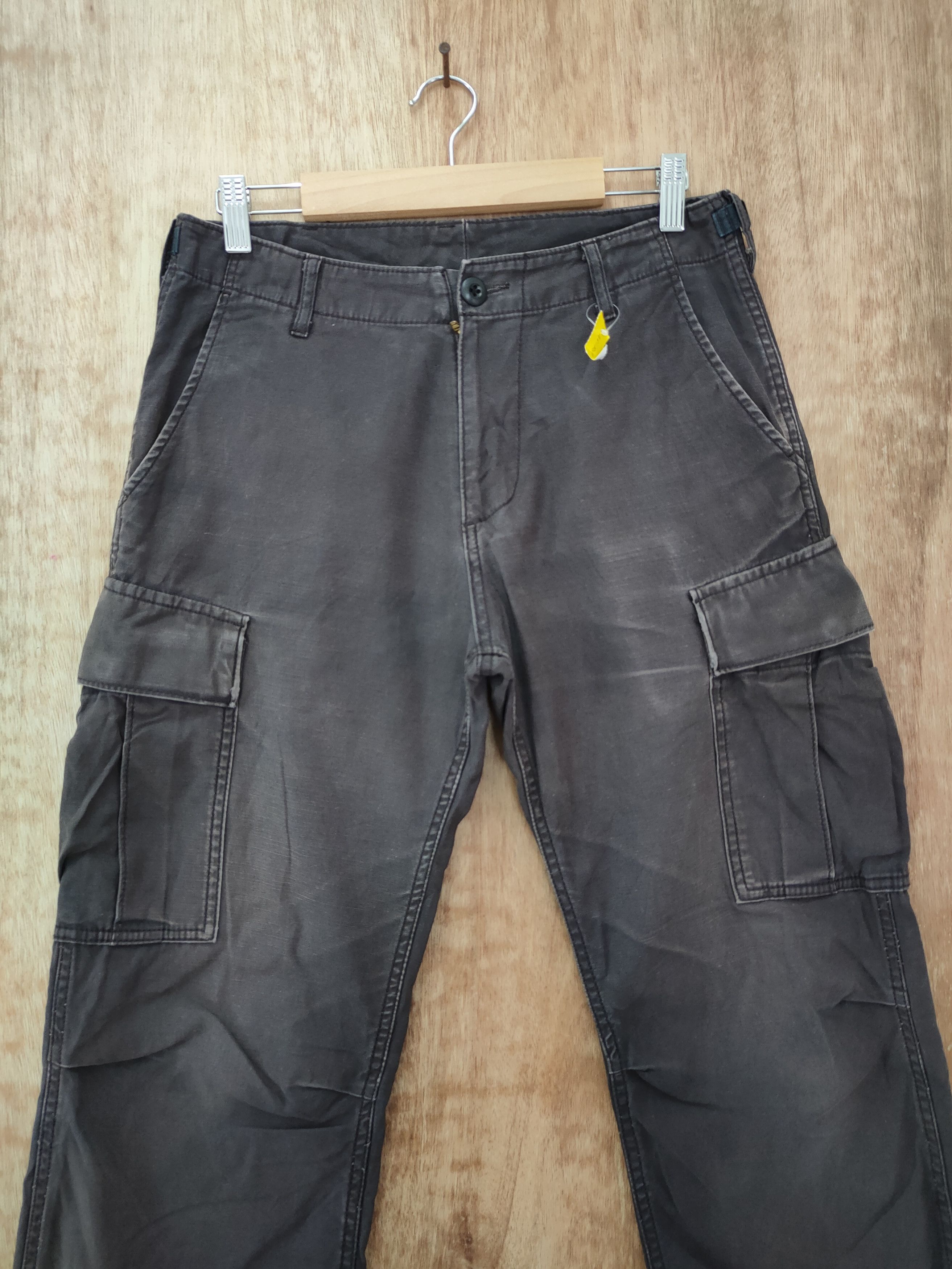 Japanese Brand DL Green label relaxing faded purple cargo pants #sp46-252T Size US 28 / EU 44 - 4 Thumbnail