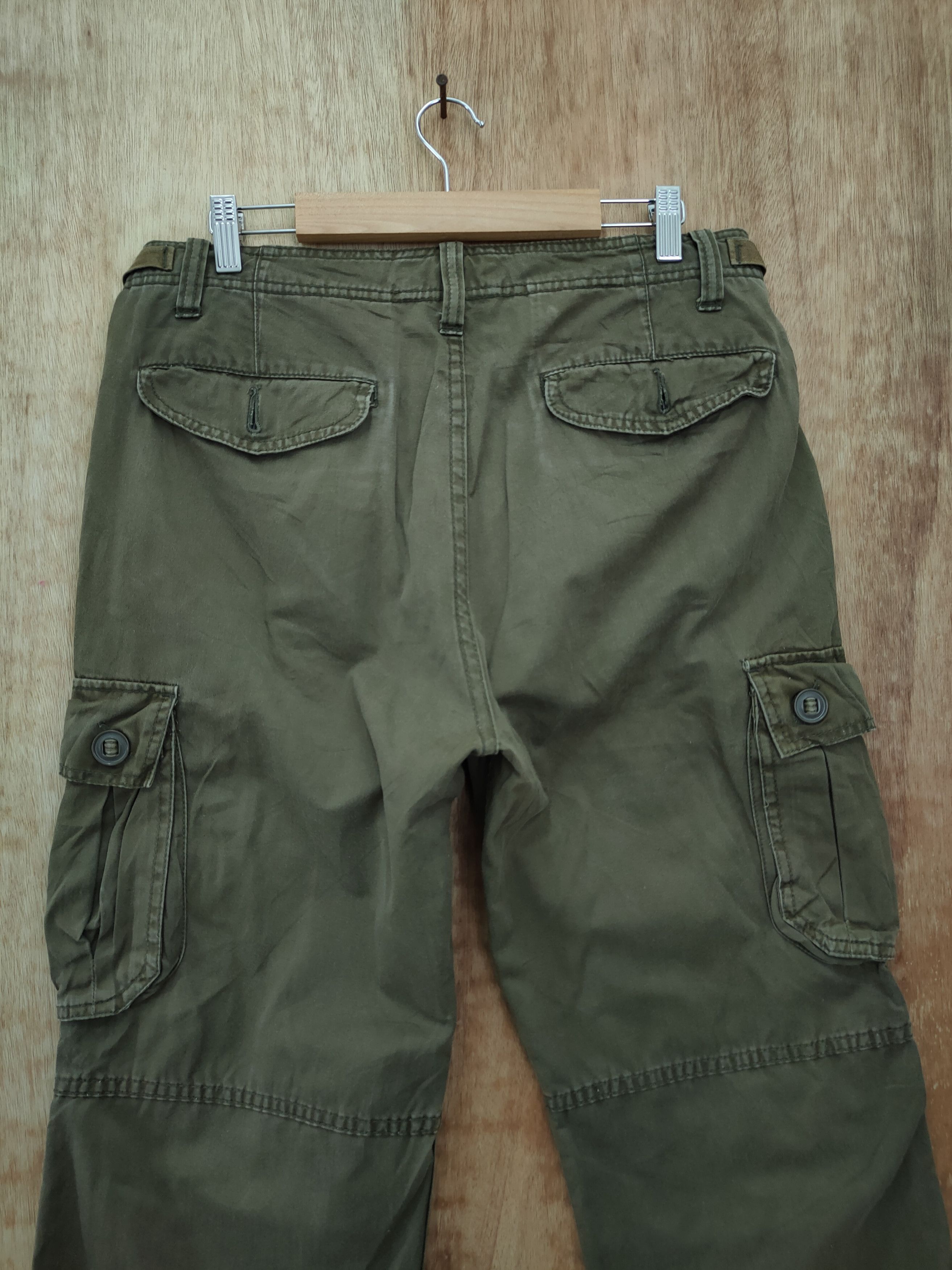 Japanese Brand DLL Back Number faded brown utility cargo pants #46-235T Size US 32 / EU 48 - 10 Thumbnail