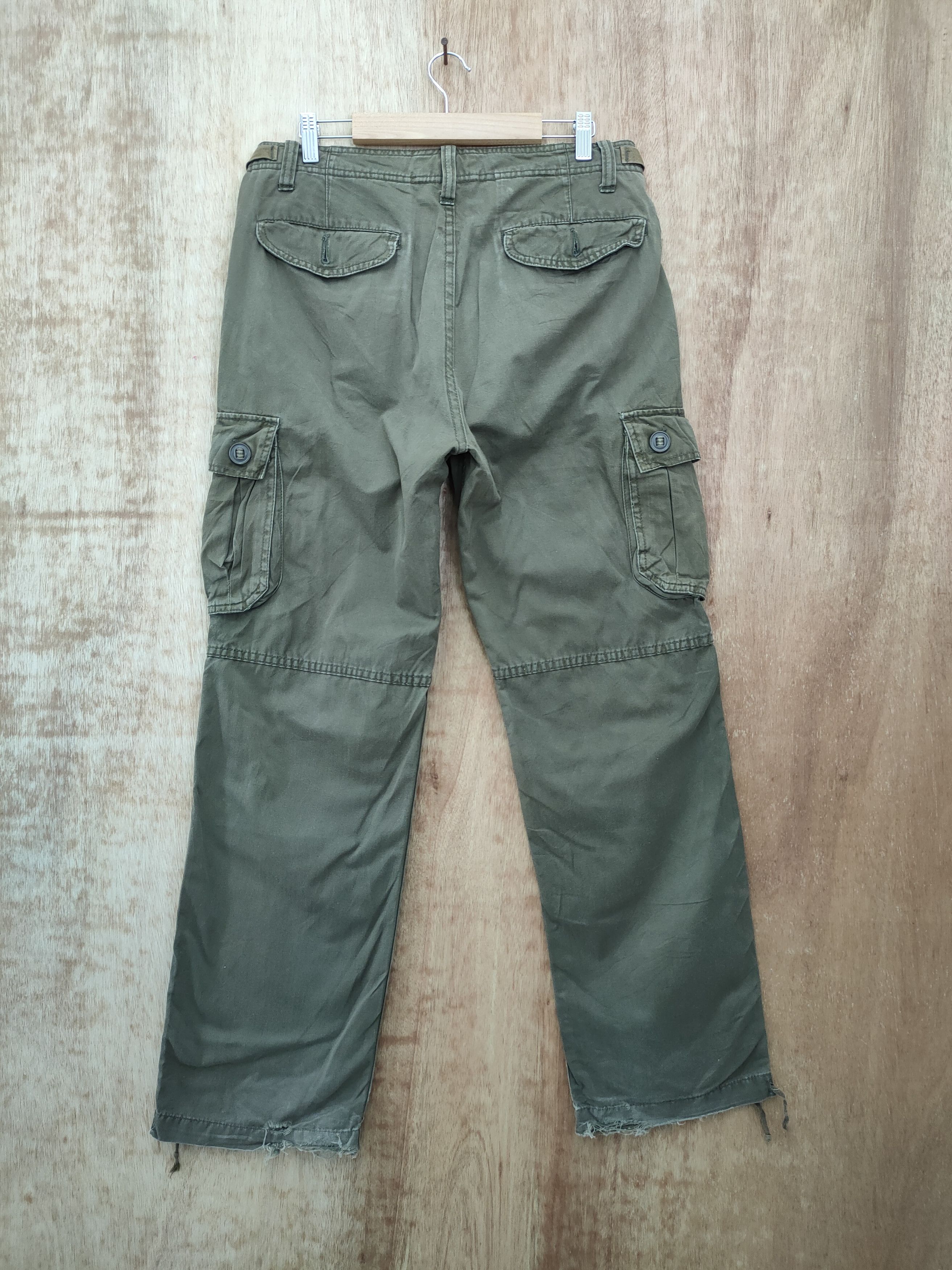 Japanese Brand DLL Back Number faded brown utility cargo pants #46-235T Size US 32 / EU 48 - 8 Thumbnail
