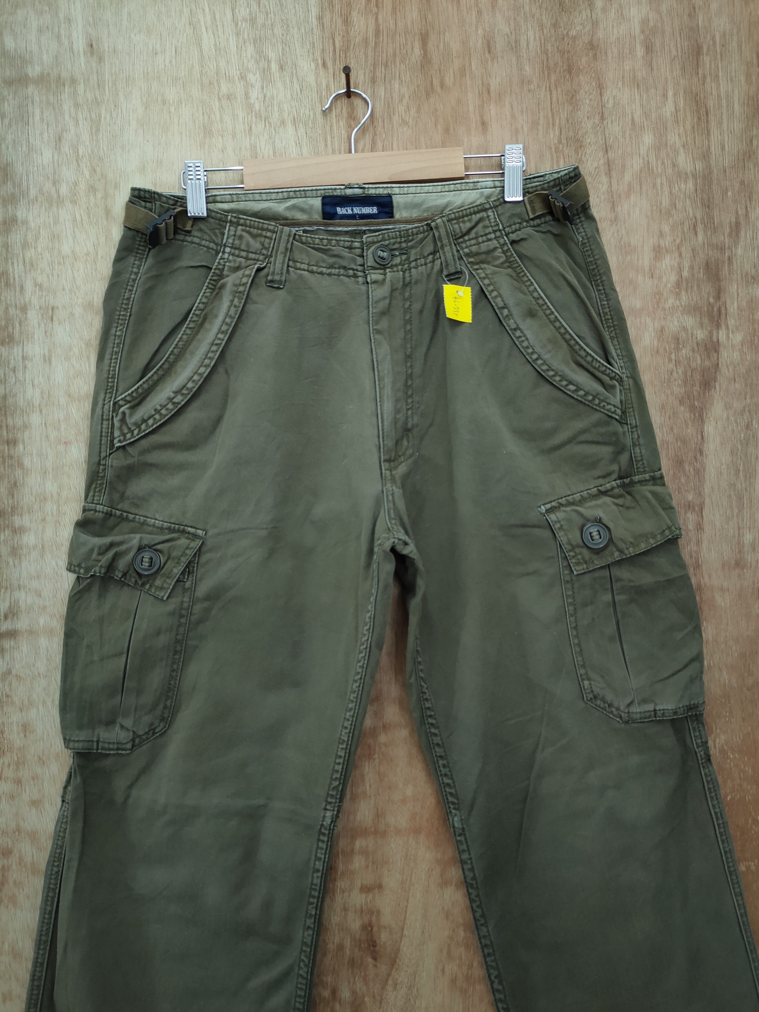 Japanese Brand DLL Back Number faded brown utility cargo pants #46-235T Size US 32 / EU 48 - 4 Thumbnail