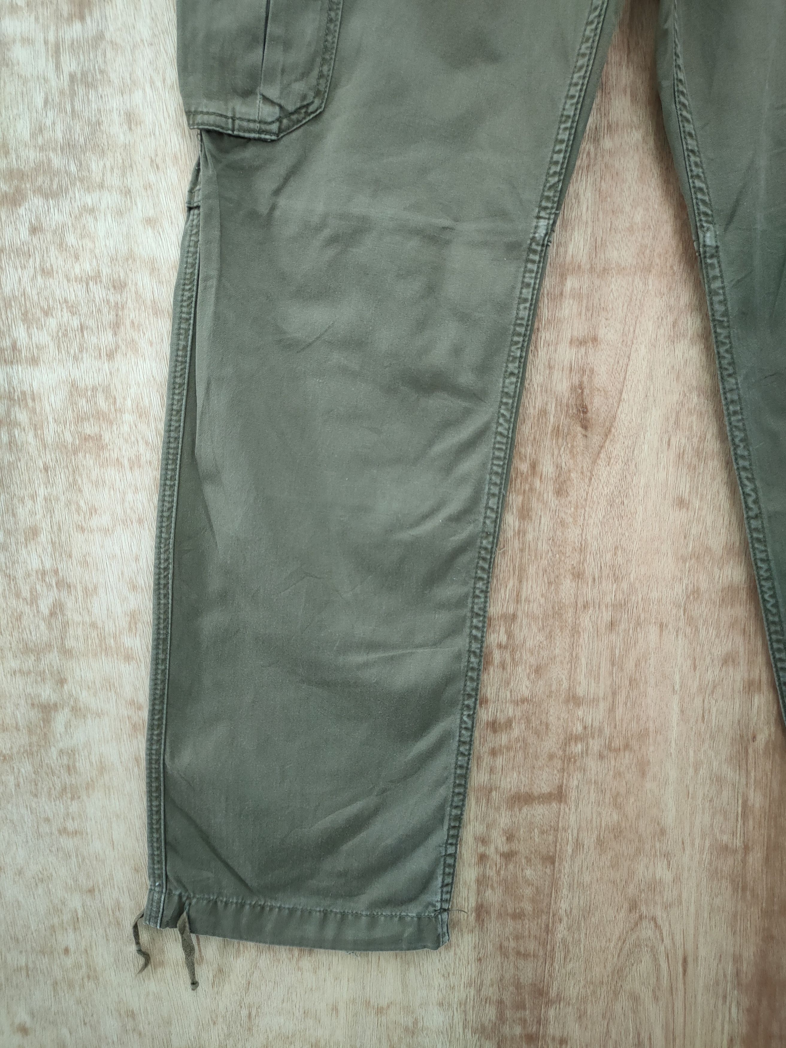 Japanese Brand DLL Back Number faded brown utility cargo pants #46-235T Size US 32 / EU 48 - 3 Thumbnail