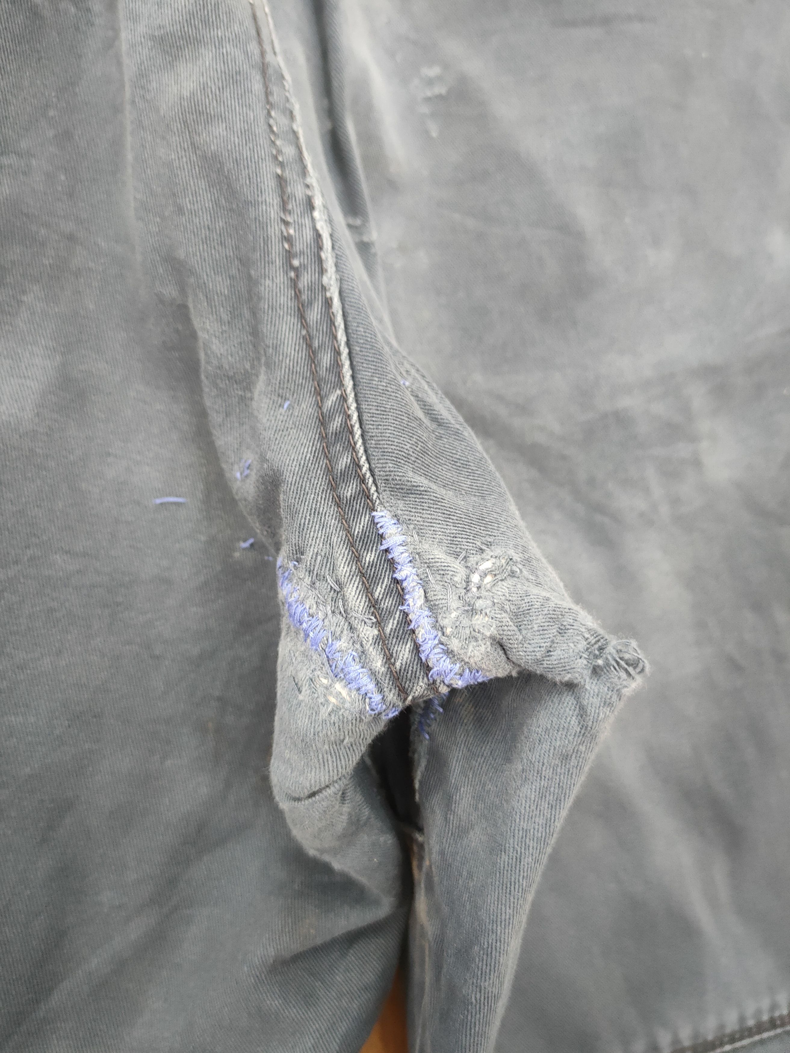 Japanese Brand DL Burtle distressed thrased worn rare cargo pants #46-248T Size US 31 - 14 Thumbnail