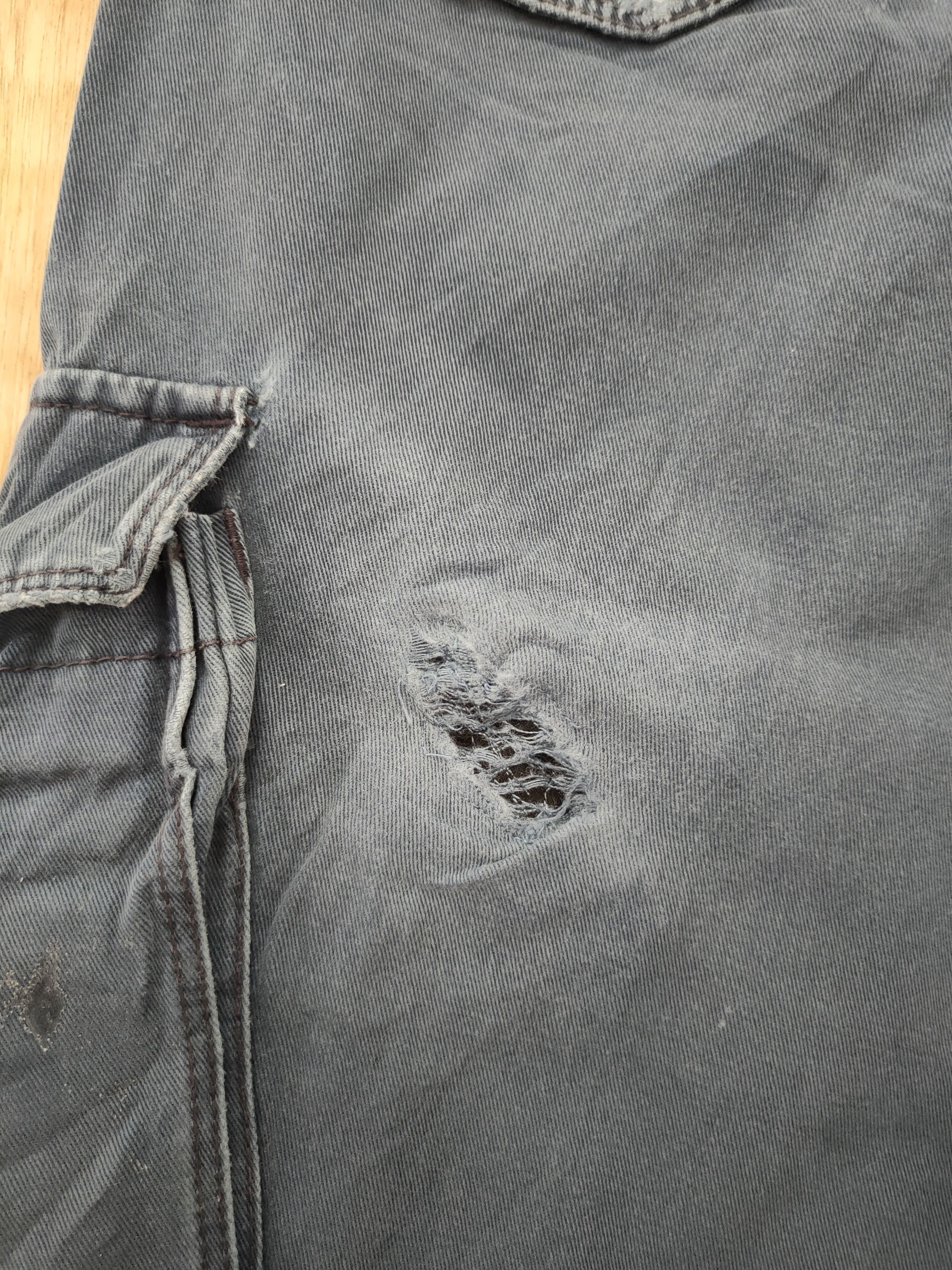 Japanese Brand DL Burtle distressed thrased worn rare cargo pants #46-248T Size US 31 - 13 Thumbnail