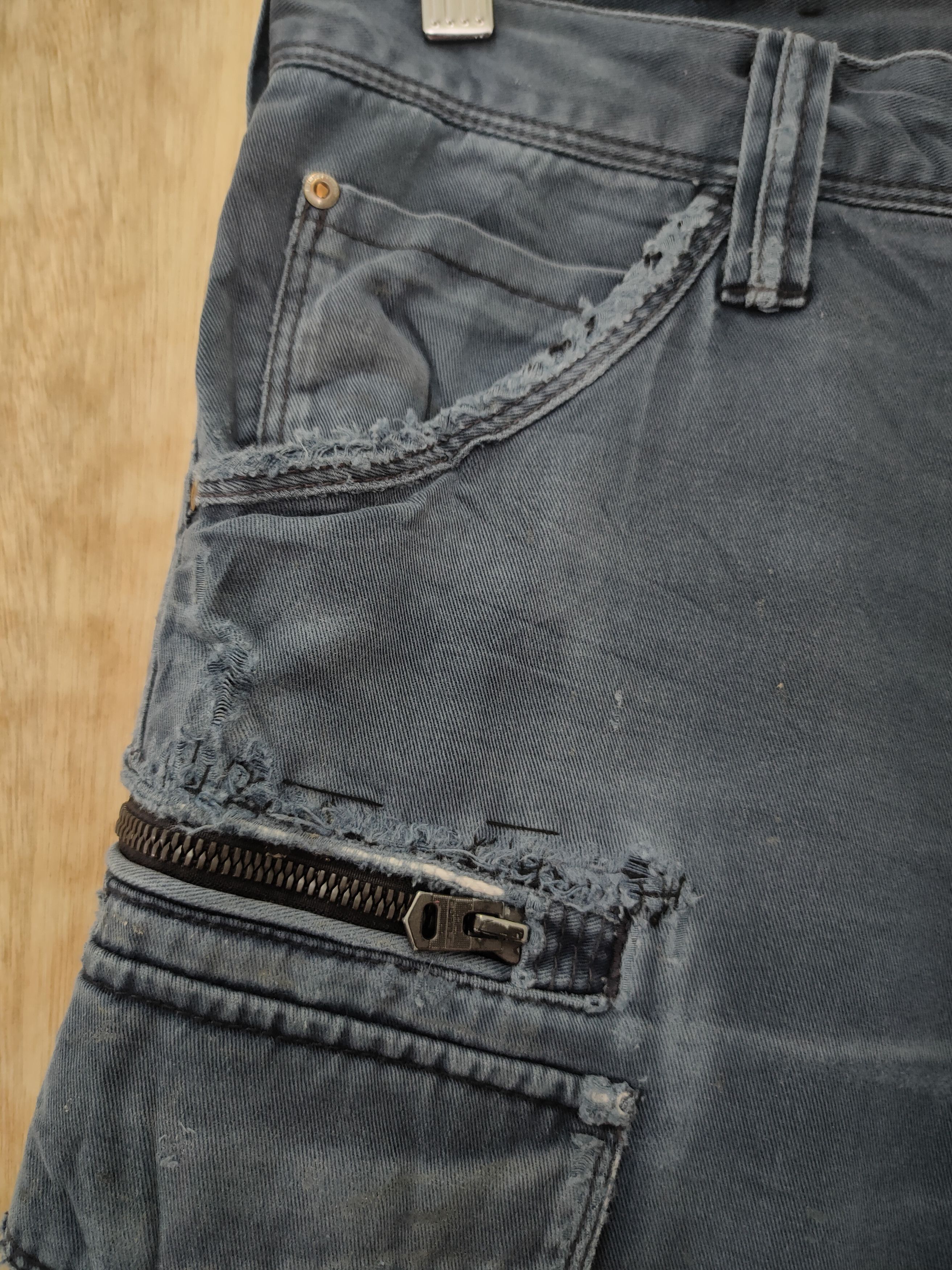 Japanese Brand DL Burtle distressed thrased worn rare cargo pants #46-248T Size US 31 - 5 Thumbnail