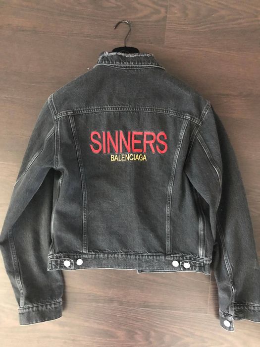 Balenciaga sinner best sale denim jacket