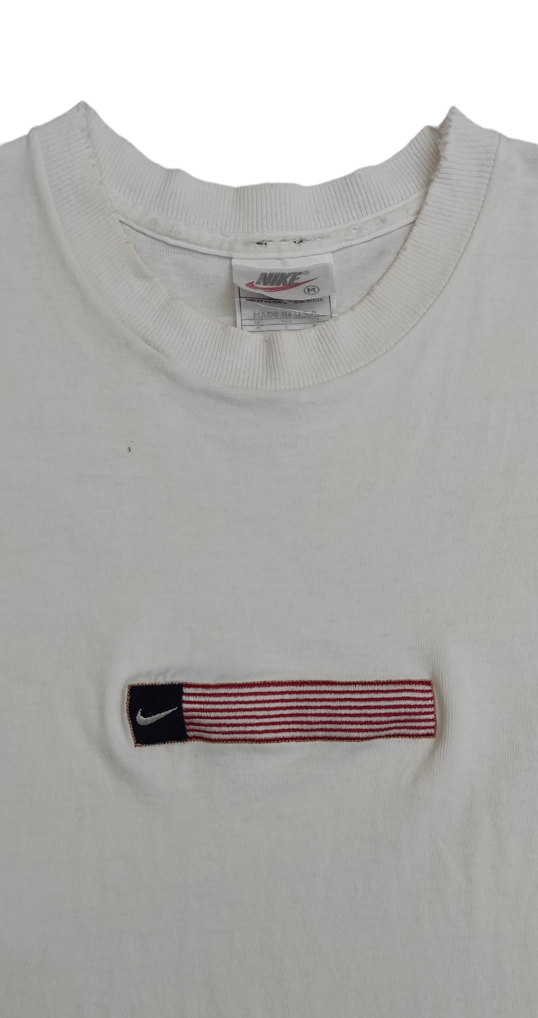 Nike Vintage 90's embroidered American flag Box Logo tee Size US M / EU 48-50 / 2 - 3 Thumbnail