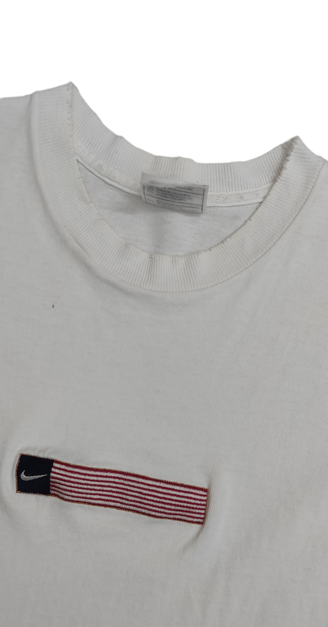 Nike Vintage 90's embroidered American flag Box Logo tee Size US M / EU 48-50 / 2 - 6 Thumbnail