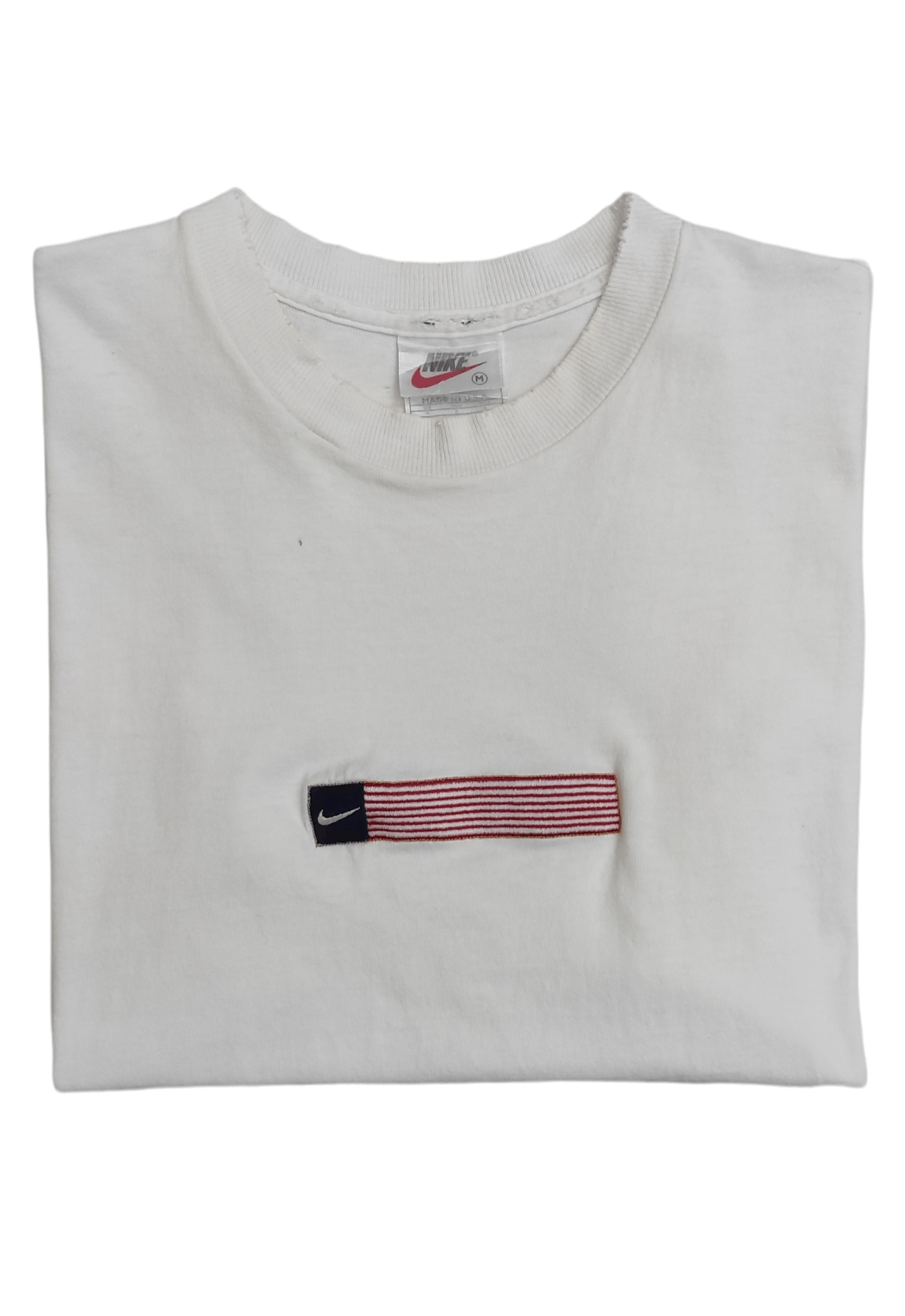 Nike Vintage 90's embroidered American flag Box Logo tee Size US M / EU 48-50 / 2 - 9 Thumbnail
