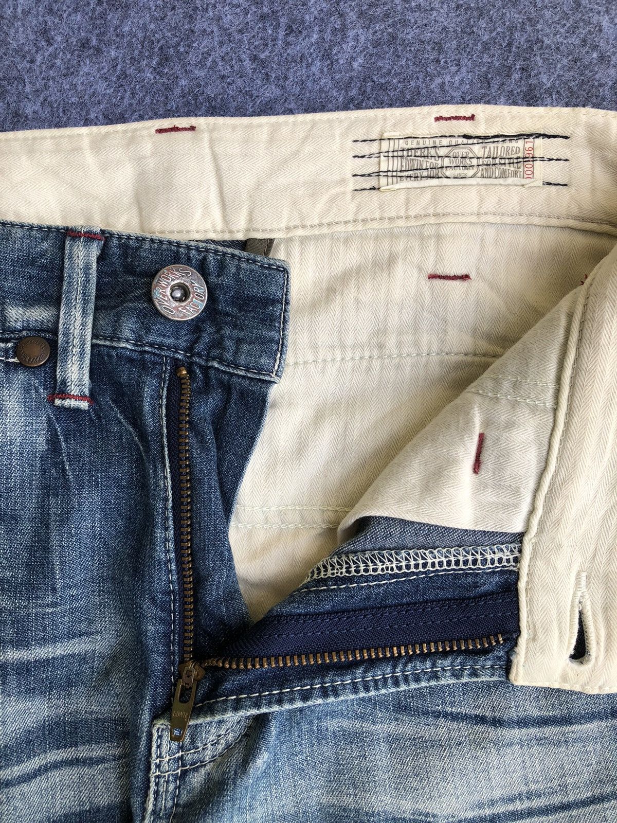 Edwin Last Drop🔥Rare🔥Vintage Edwin Over Work Factory Soft Jeans Size US 30 / EU 46 - 5 Thumbnail