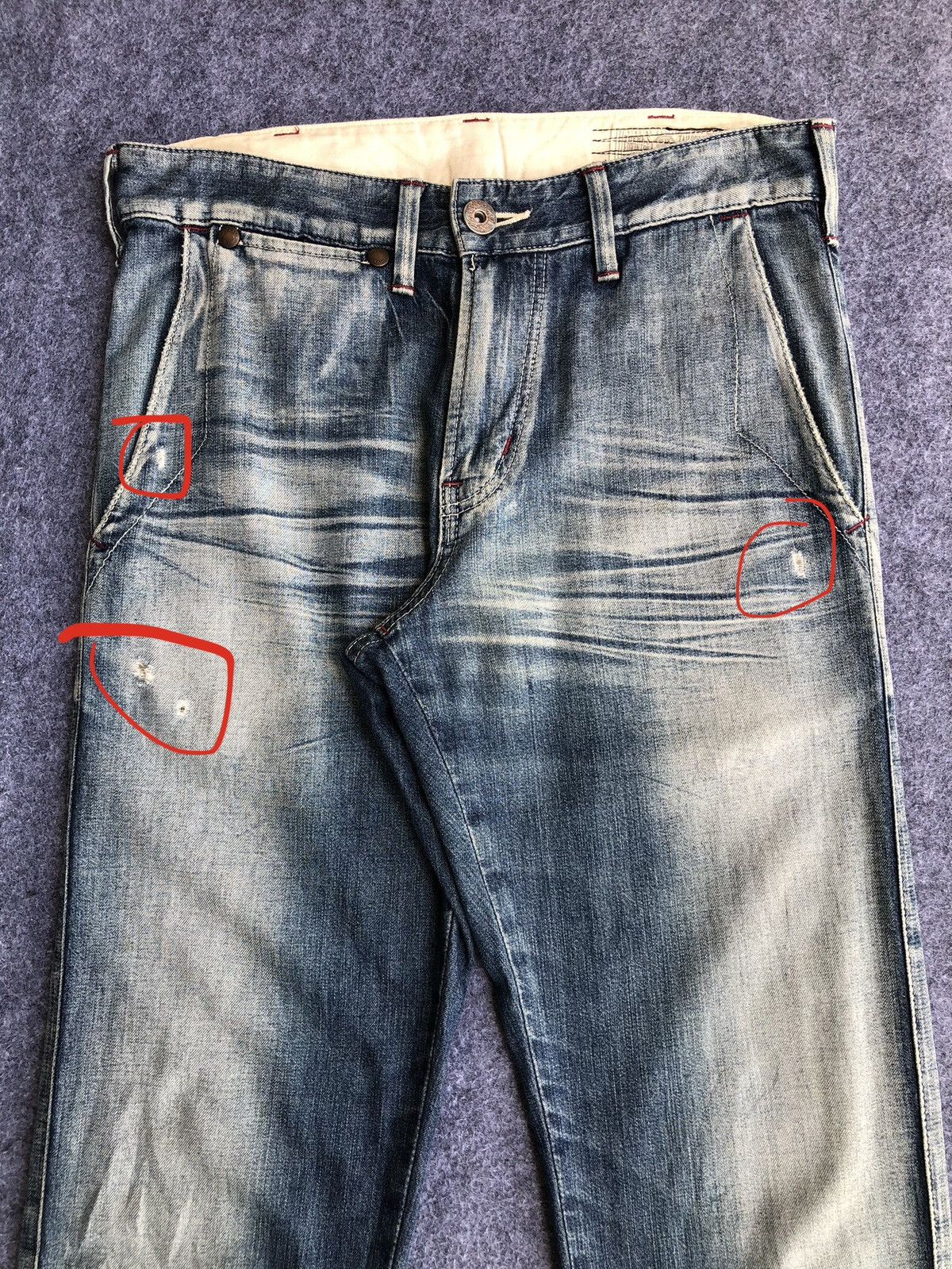Edwin Last Drop🔥Rare🔥Vintage Edwin Over Work Factory Soft Jeans Size US 30 / EU 46 - 6 Thumbnail