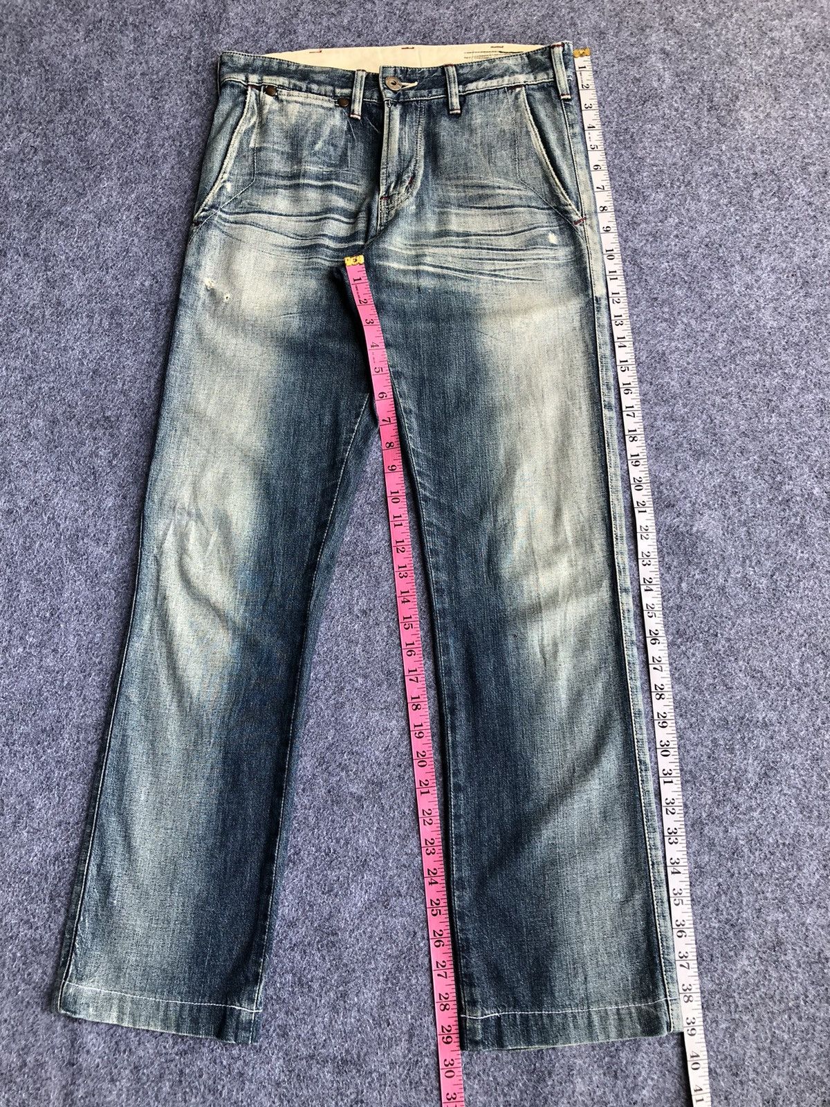 Edwin Last Drop🔥Rare🔥Vintage Edwin Over Work Factory Soft Jeans Size US 30 / EU 46 - 12 Thumbnail