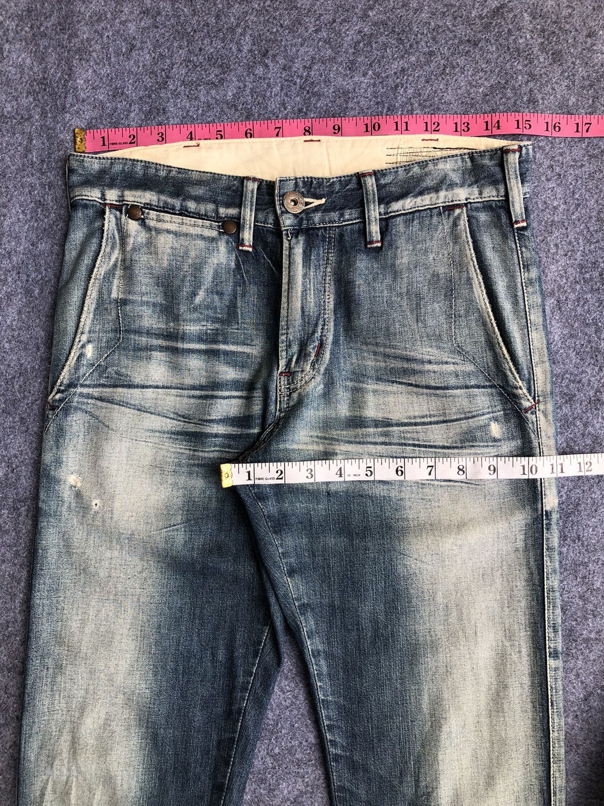 Edwin Last Drop🔥Rare🔥Vintage Edwin Over Work Factory Soft Jeans Size US 30 / EU 46 - 10 Thumbnail
