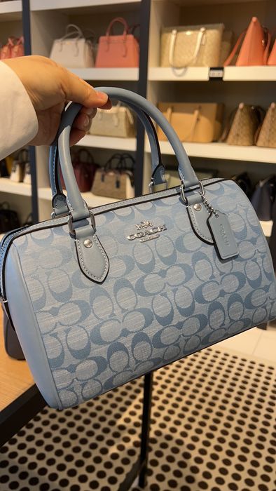 Coach Sydney Satchel in Signature Chambray