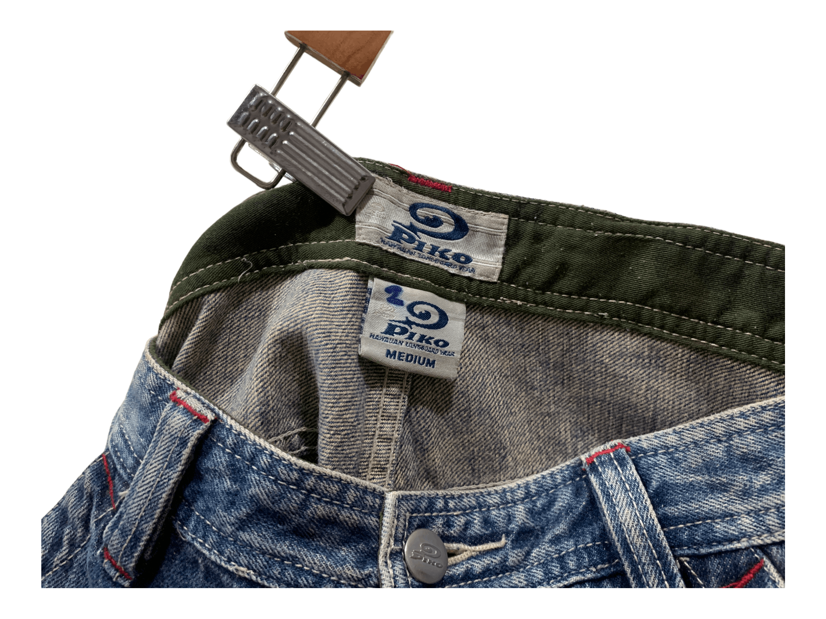 Japanese Brand Piko Denim Jeans Japanese Surfwear Hip Hop Skateboards Size US 28 / EU 44 - 11 Thumbnail