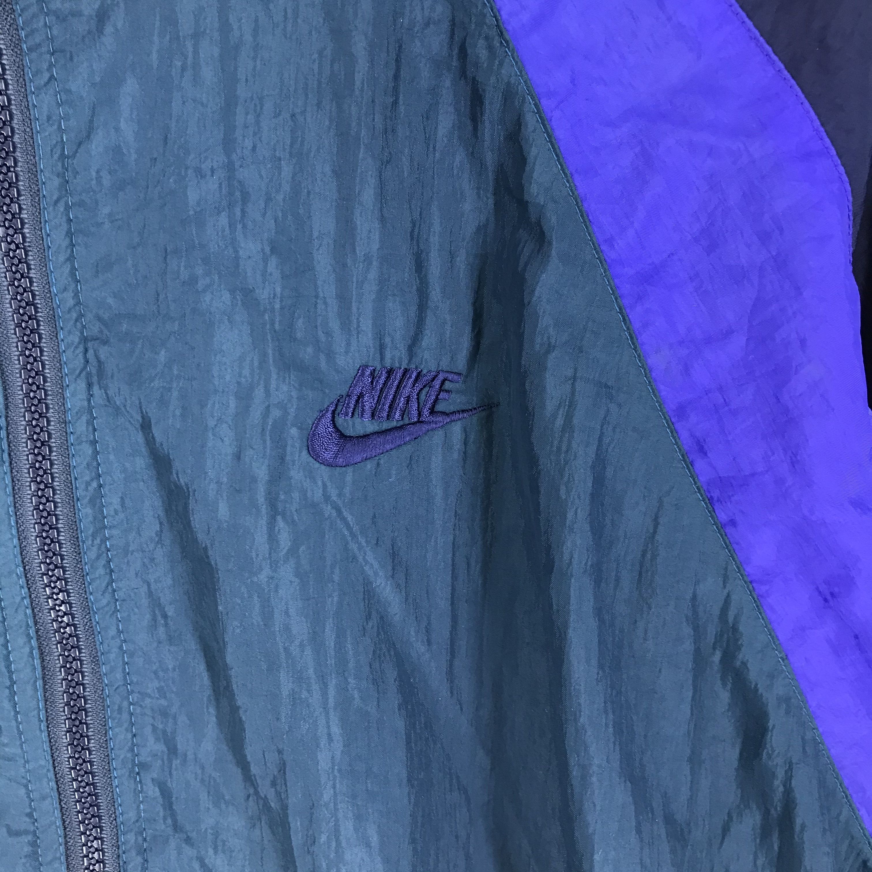 Nike 90s Vintage NIKE SILVER LABEL Nylon Jacket #2353-81 Size US L / EU 52-54 / 3 - 3 Thumbnail