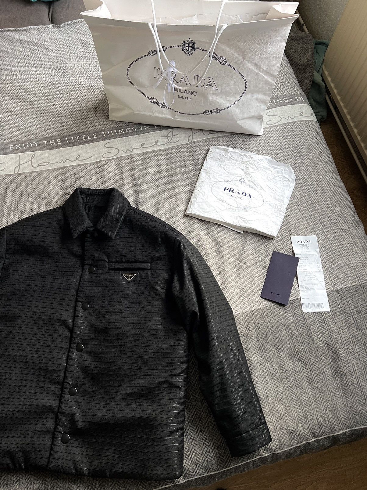 Prada Prada Re-Nylon Padded Shirt Jacket | Grailed Prada Prada Re-Nylon Padded Shirt Jacket | Grailed