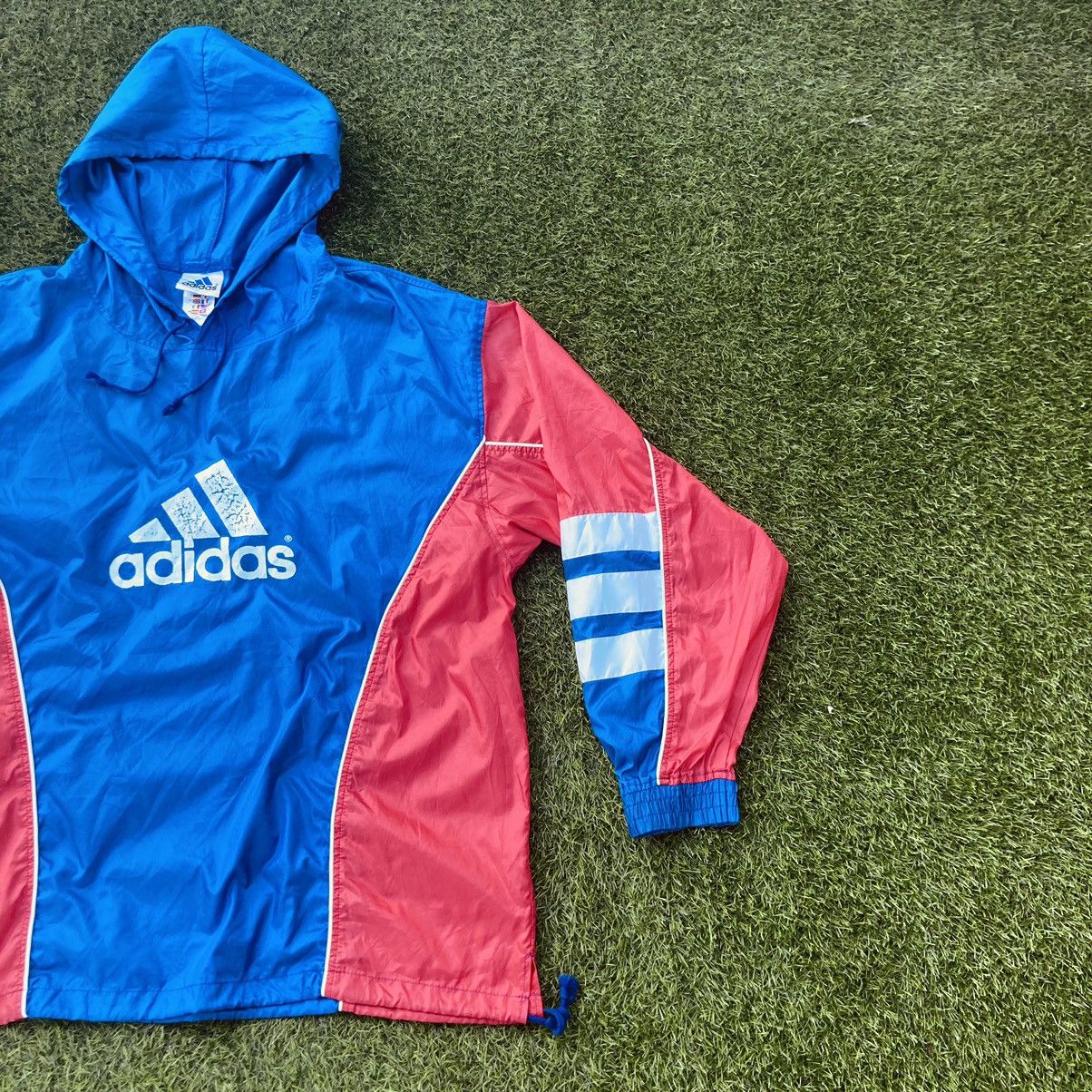 Vintage VINTAGE ADIDAS BIG LOGO HOODIE WINDBREAKER Size US XL / EU 56 / 4 - 3 Thumbnail