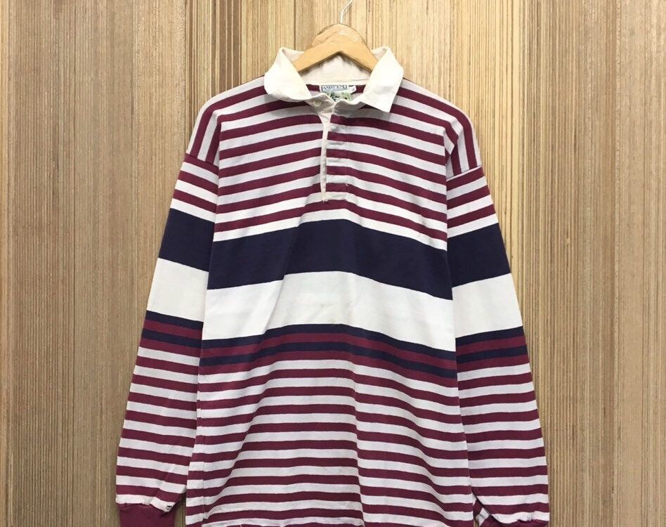 Lands' End × Sports Specialties × Vintage Vintage Land’s End Rugby Polos Shirts Size US M / EU 48-50 / 2 - 3 Thumbnail