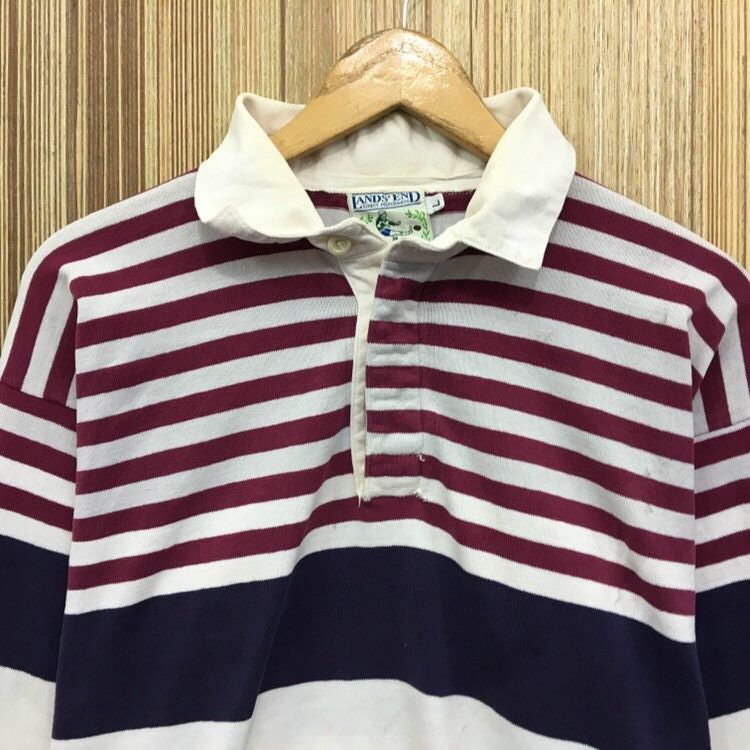 Lands' End × Sports Specialties × Vintage Vintage Land’s End Rugby Polos Shirts Size US M / EU 48-50 / 2 - 6 Thumbnail
