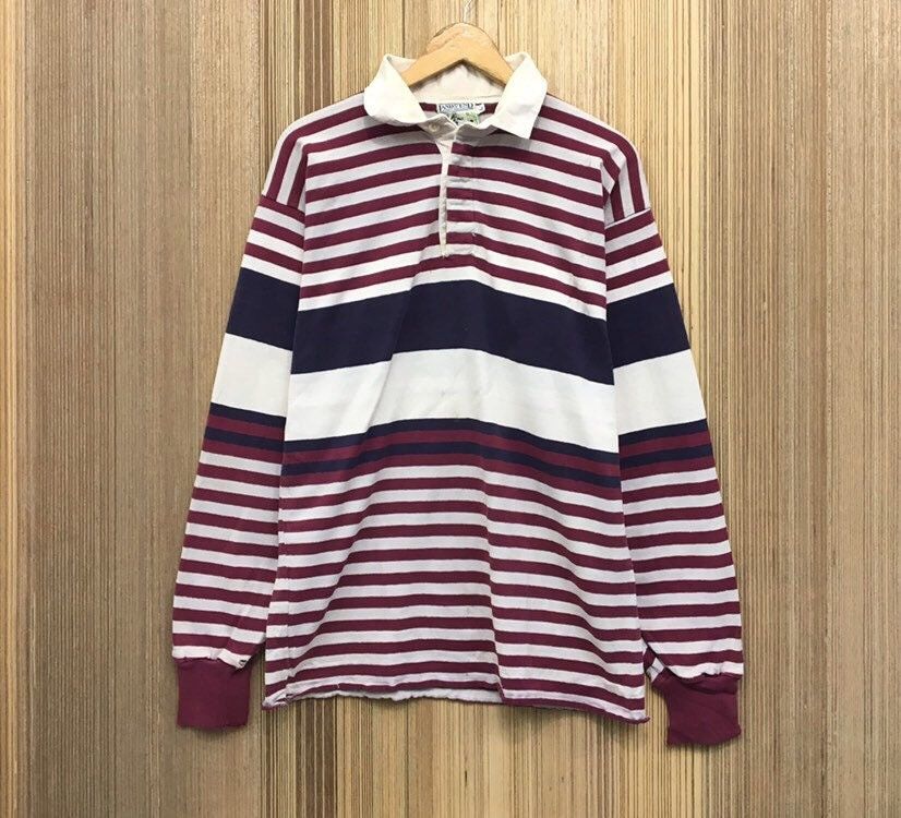 Lands' End × Sports Specialties × Vintage Vintage Land’s End Rugby Polos Shirts Size US M / EU 48-50 / 2 - 1 Thumbnail