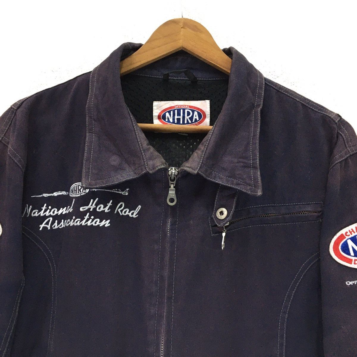 Sports Specialties National Hot Rod Association Drag Team Denime Jacket Size US XS / EU 42 / 0 - 6 Thumbnail