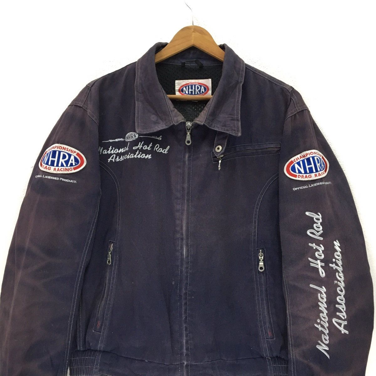 Sports Specialties National Hot Rod Association Drag Team Denime Jacket Size US XS / EU 42 / 0 - 4 Thumbnail