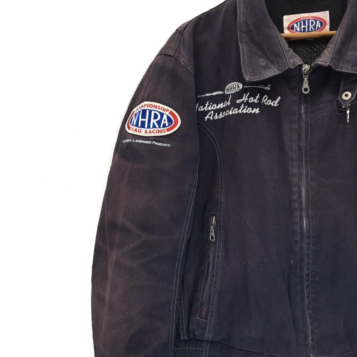 Sports Specialties National Hot Rod Association Drag Team Denime Jacket Size US XS / EU 42 / 0 - 8 Thumbnail