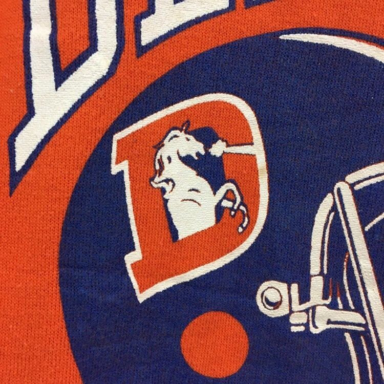 Logo 7 × NFL × Vintage Vintage 90s Logo 7 Denver Broncos Sweatshirt Size US M / EU 48-50 / 2 - 8 Thumbnail