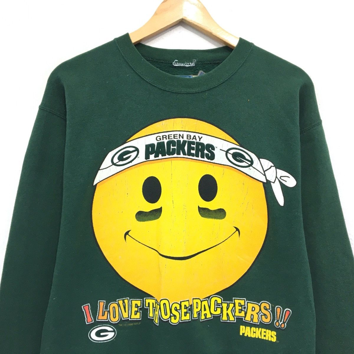 NFL × Vintage Vintage 90s Green Bay Packers NFL Crewneck Sweatshirt Size US M / EU 48-50 / 2 - 3 Thumbnail